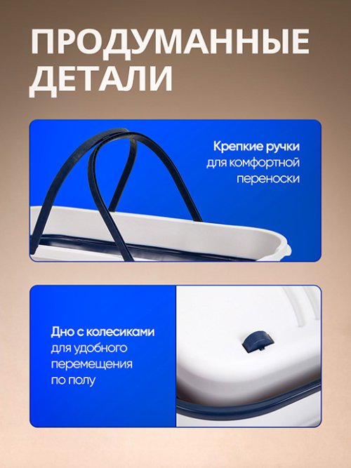 Швабра c отжимом и складным ведром Slim & Fold, фото 5 из 20