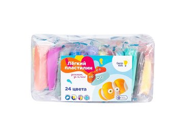 Набор для детской лепки GENIO KIDS-ART "Лёгкий пластилин 24 цветов" TA1726