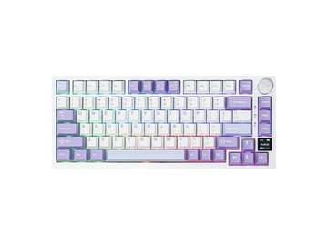 Компьютерная клавиатура AJAZZ AK820 PRO Flying Fish Switch (фиолетово-бело-синяя)