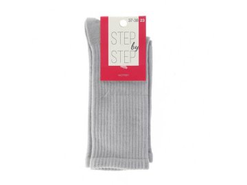 Носки женские STEP BY STEP резинка, серый, размер 23, артикул НЖ 9008-40
