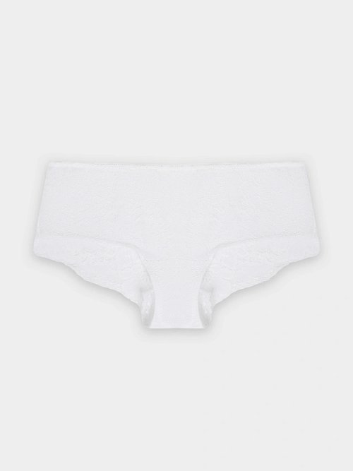 Трусы шорты женские белые кружевные, фото 7 из 21