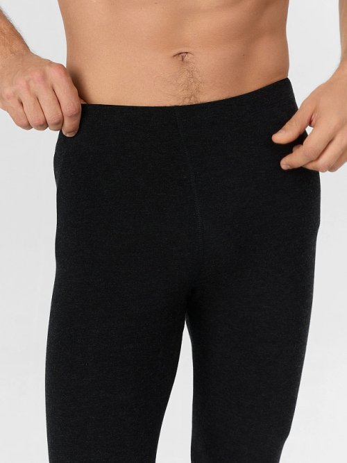 Прилегающие брюки "термо" серые, фото 4 из 15