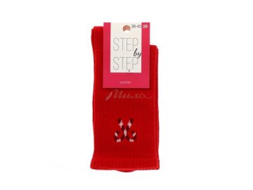 Носки женские STEP by STEP, размер 25, цвет Карамель красный, арт. НЖ 9037-40