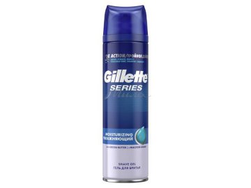 Гель для бритья GILLETTE Series Moisturizing Увлажняющий с маслом какао, 200 мл