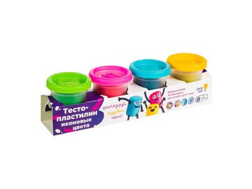 Набор для лепки Genio Kids Тесто-пластилин. Неоновые цвета TA1016V на акции в магазинах 5 элемент