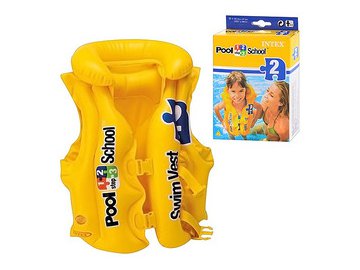 Надувной жилет для плавания INTEX Pool School Step 2 58660EU на акции в магазинах 5 элемент