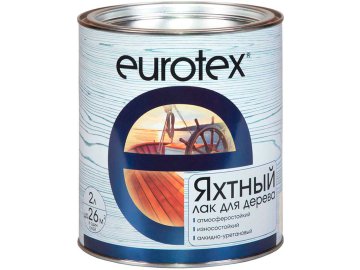 Лак Eurotex Яхтный (Полуматовый) 2л