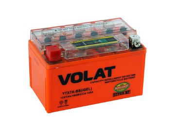 Мотоаккумулятор VOLAT YTX7A-BS 7Ah (iGEL) L+