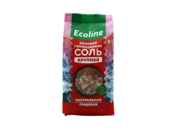 Соль Ecoline гималайская розовая крупная пищевая 0,5 кг