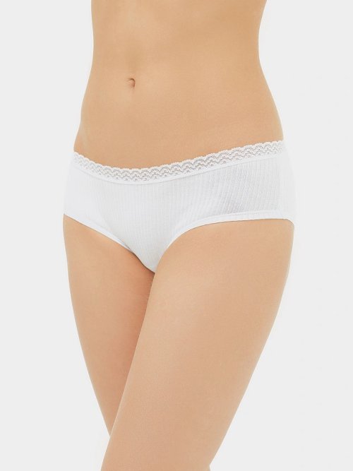 Трусы женские шорты в белом цвете, фото 2 из 5