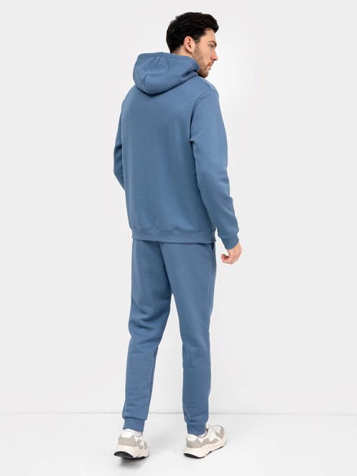 Теплый комплект (худи и брюки) в оттенке "деним", фото 3 из 12