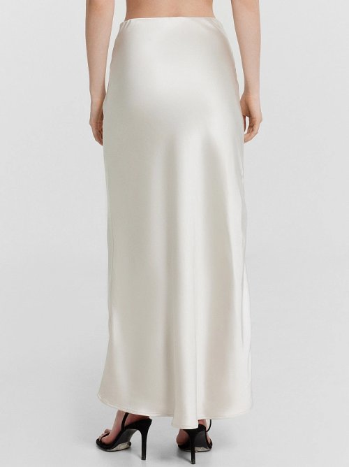 Юбка женская кремовая с принтом, фото 4 из 5