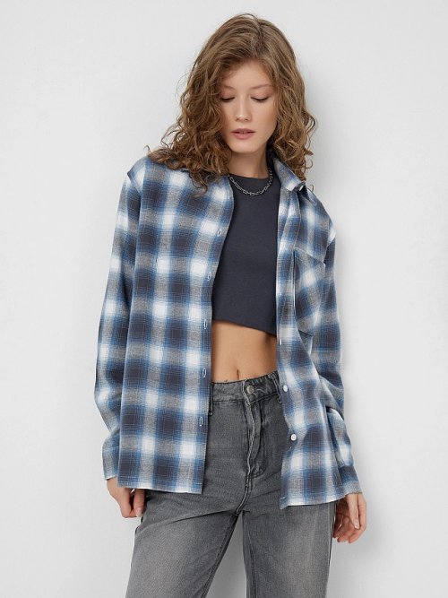 Рубашка женская в клетку, фото 8 из 8