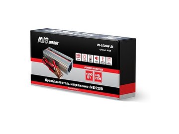 Автомобильный инвертор AVS 24/220V IN-1500W-24