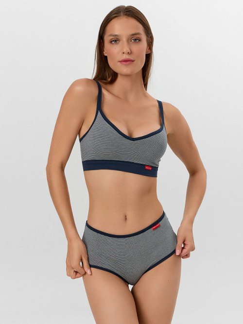 Бюстье женское в синее в полоску, фото 2 из 6