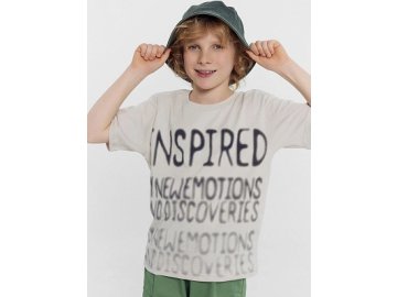 Футболка для мальчиков серая с печатью Марк Формель