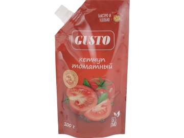 Кетчуп "GUSTO" (томатный) 200 г