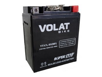 Мотоаккумулятор VOLAT YTX7L-BS 7Ah (MF) R+