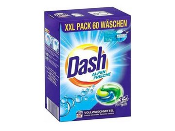 Капсулы для стирки DASH Alpen Frische (60 шт)