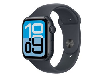 Смарт-часы Apple Watch SE 3 GPS 44mm Midnight Aluminium Case Midnight Sport Band MEHQ4RK/A (размер ремешка M/L) на акции в магазинах 5 элемент