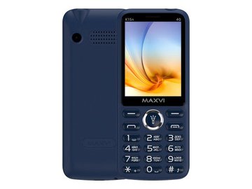 Кнопочный телефон Maxvi K15n 4G (синий) на акции в магазинах 5 элемент