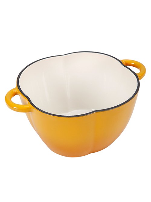 Кокот чугунный эмалированный Paprika yellow 2L, фото 10 из 12
