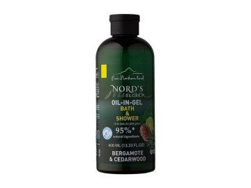 Гель-масло для душа NORD'S SECRET Бергамот и кедр, 400 мл