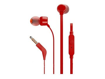 Наушники с микрофоном JBL Tune 110 красный