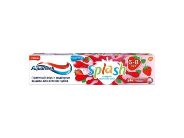 Паста зубная детская AQUAFRESH Splash со вкусом клубники, 50 мл