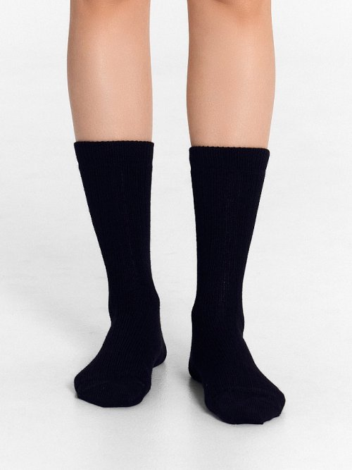 Носки женские высокие черные, фото 1 из 5