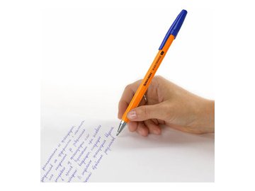 Ручки шариковые Brauberg M-500 Orange, узел 0,7мм, линия 0,35мм, набор 4 шт (143950) синие в Светлогорске 5 элемент
