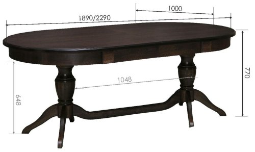Стол обеденный «Верди» П4.487.4.14 (П106.08-01), фото 7 из 10