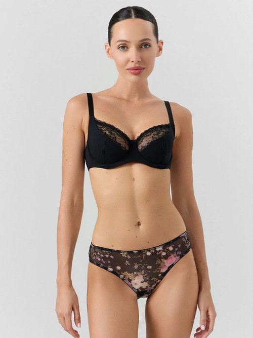 Трусы слипы женские черные, фото 1 из 8