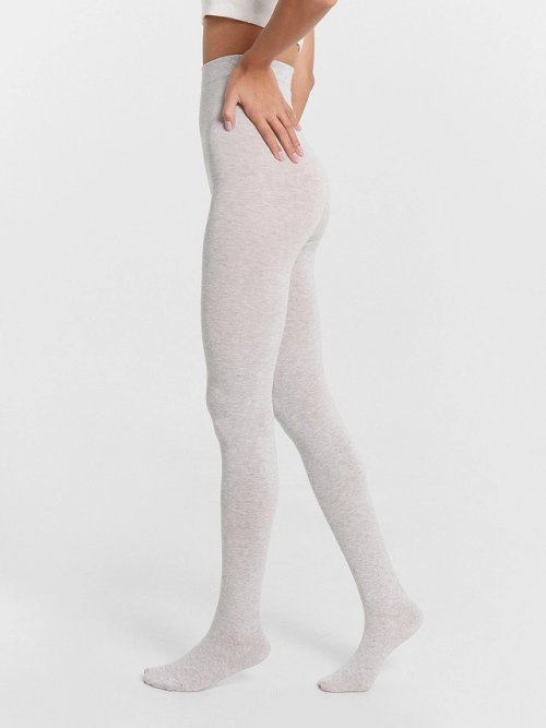 Колготки женские в цвете светло-серый меланж, фото 3 из 5