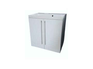 Комплект тумба с умывальником GARDA GLORY 78н_700_PVC (белый глянец)