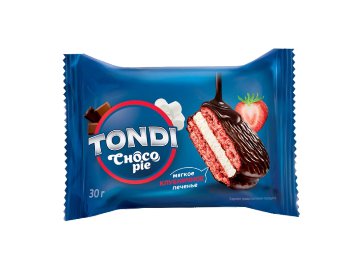 Печенье Tondi Choco Pie клубника 180 г
