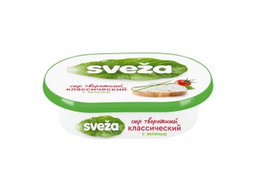 Сыр творожный Sveza с зеленью 60% 150 г