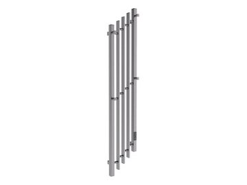 Полотенцесушитель электрический Маргроид Ferrum Inaro Cascade СНШ Профильный 120x5 (графит, таймер справа)