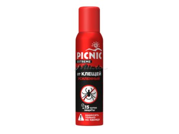 Аэрозоль от клещей и комаров PICNIC Extreme, 150 мл