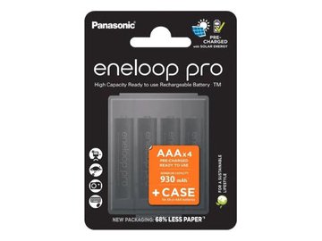 Аккумулятор Panasonic Eneloop Pro AAA BK-4HCDE/4CP+case (4 шт)