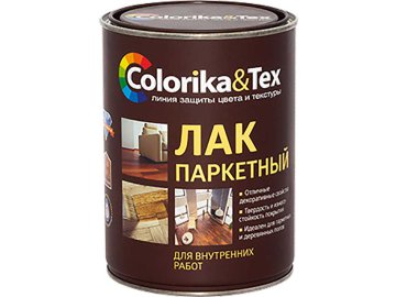 Лак паркетный полуматовый Coloka Tex 0,8л