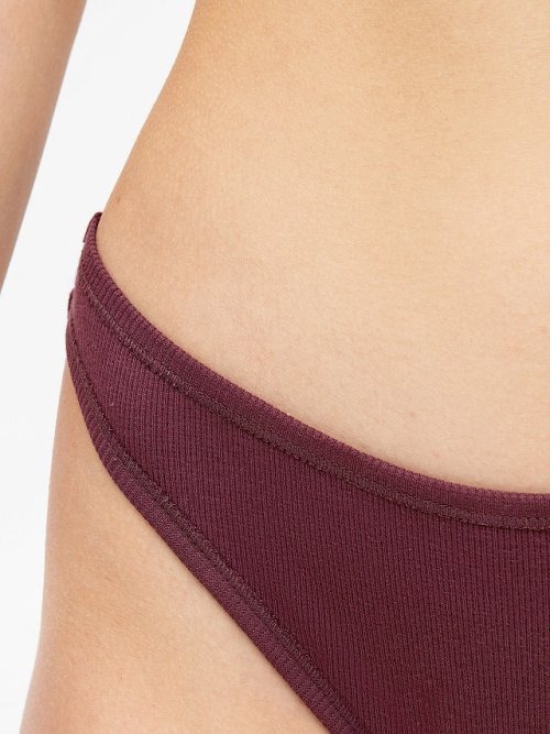 Трусы женские бразилиана в коричневом цвете, фото 5 из 18