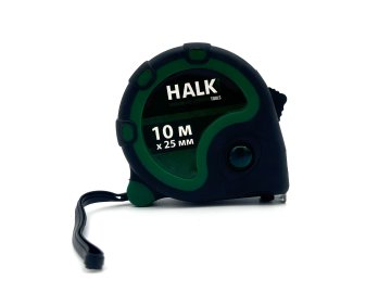 Рулетка Halk 10 м, ширина 25 мм, с двумя фиксаторами