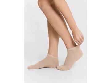 Носки женские короткие бежевые