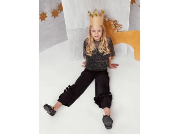 Брюки для девочек с декоративными бантиками