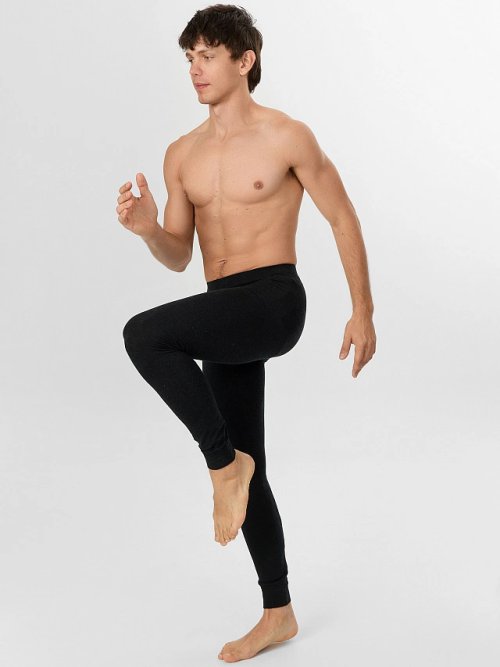 Прилегающие брюки "термо" серые, фото 5 из 15