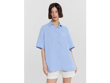 Рубашка женская голубая Марк Формель