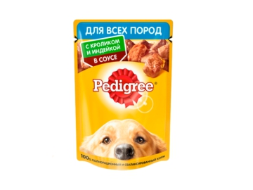 Корм д/собак конс Педигри Кролик и индейка в соусе 85 г в/у