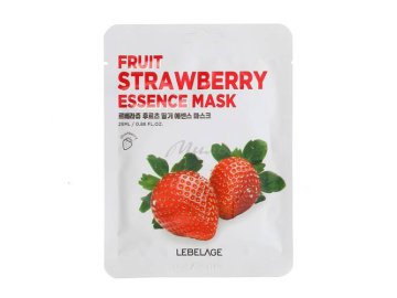 Тканевая маска для лица LEBELAGE Fruit Strawberry Essence Mask с экстрактом клубники