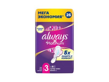 Прокладки женские ALWAYS Ultra Platinum Super Plus Quatro Ультратонкие, 26 шт